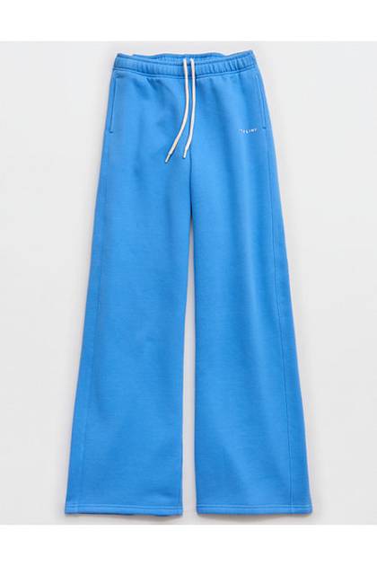 OFFLINE By Aerie Cloud Fleece Trouser Rome Blue