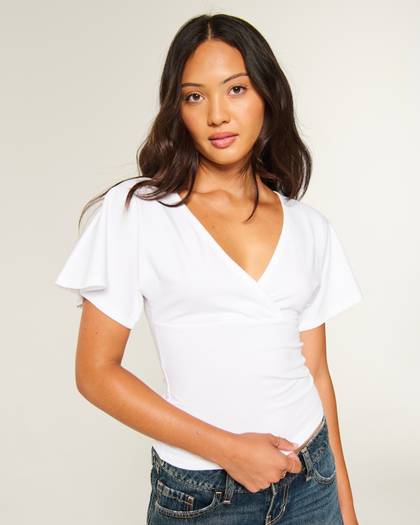 Wrap V-Neck Top
