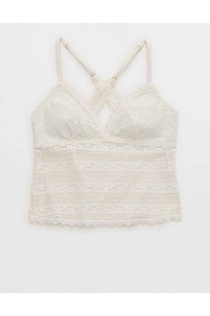 Show Off Lace Padded Bra Top Soft Muslin