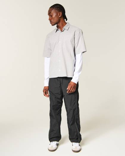 Baggy Flame Graphic Track Pants