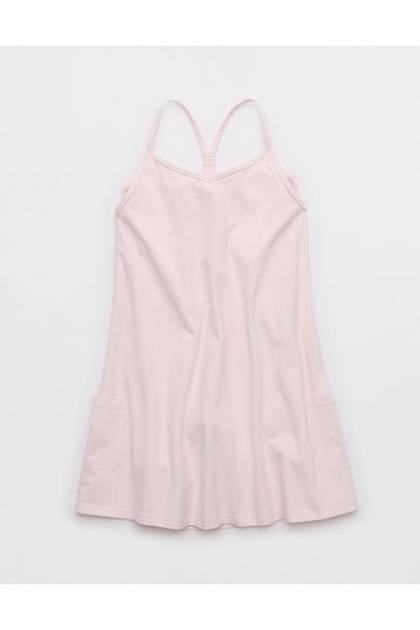 OFFLINE By Aerie OG Cotton Racerback Mini Dress Pink Petal