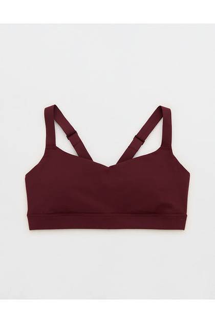 OFFLINE By Aerie The Hugger Sweetheart Sports Bra Royal Berry