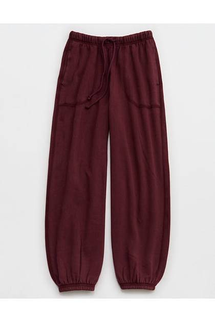 Aerie Layover Baggy Jogger Royal Berry