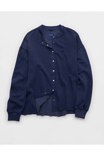 Aerie Layover Cardigan Navy