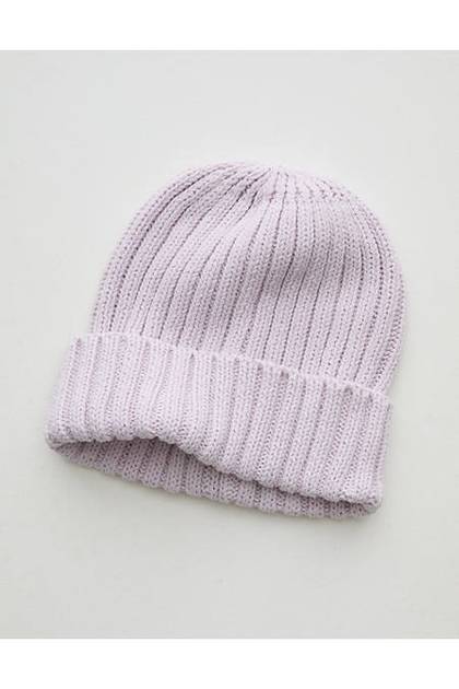 Aerie Ribbed Beanie Violet Willow