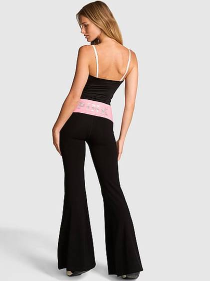All-Day Cotton™ Foldover Super Flare Leggings