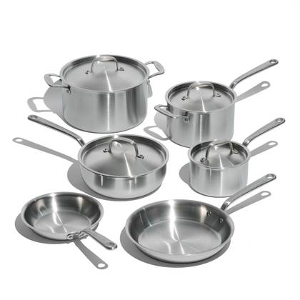 Made In Stainless Clad 10-Piece Cookware Set