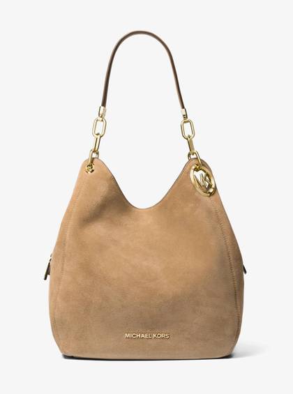 Lillie Large Suede Shoulder Bag