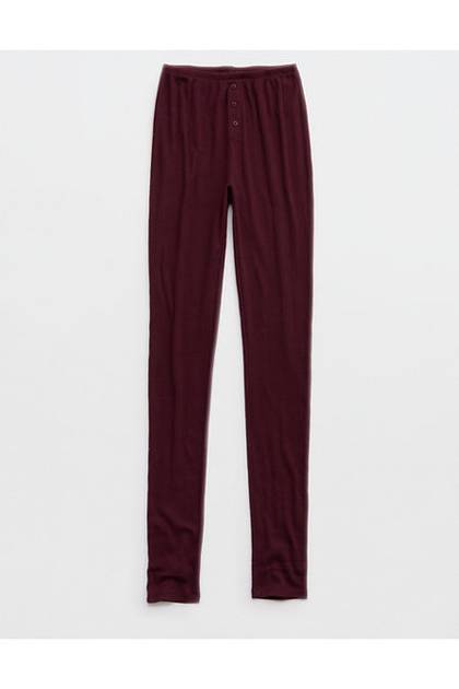 Aerie Pointelle Legging Royal Berry