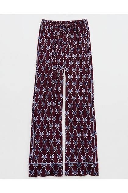 Aerie Real Soft® Piping PJ Pant Royal Berry