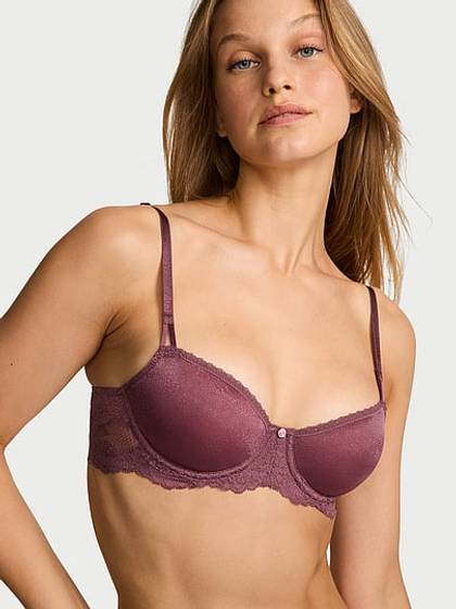 Wicked Sheer Shimmer Unlined Balconette Bra