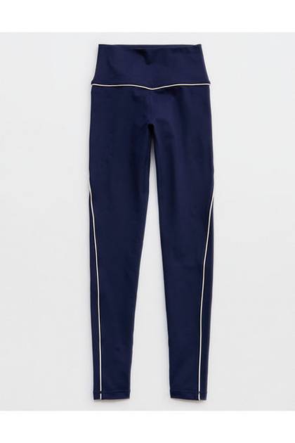 OFFLINE By Aerie The Hugger High Waisted Piping Legging Royal Navy