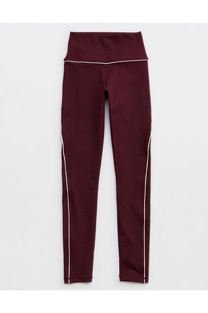 OFFLINE By Aerie The Hugger High Waisted Piping Legging Royal Berry