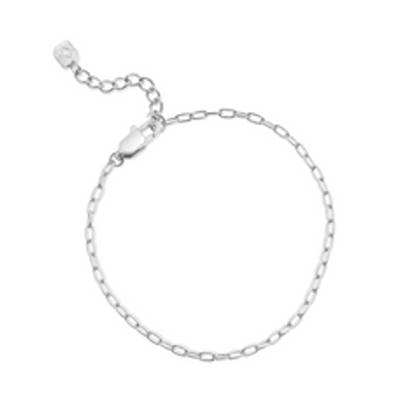Mini Paperclip Chain Bracelet (Silver)