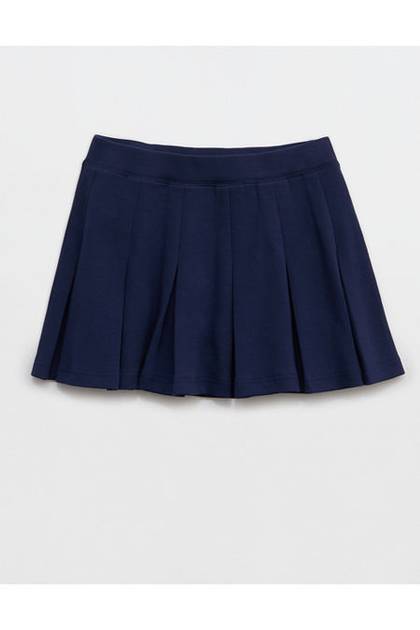OFFLINE By Aerie ChillUp Cotton Pleated Skort Royal Navy