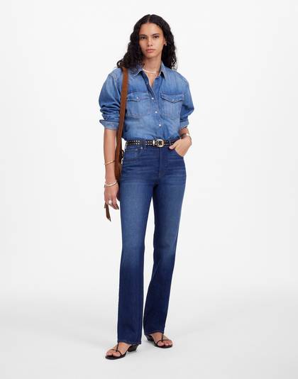The Longline Straight Jean in Birch Wash