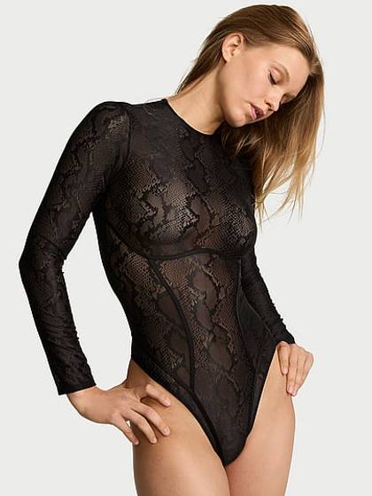 Viper Lace Long-Sleeve Bodysuit