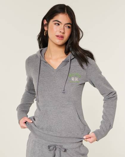 Hollister Feel Good Logo Graphic Hoodie