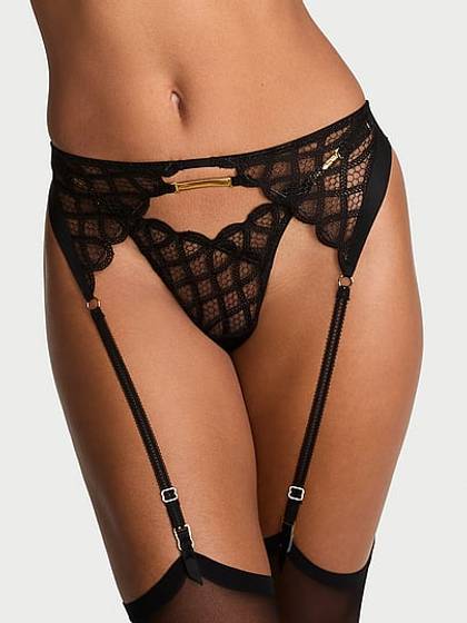 Viper Embroidery Garter Belt