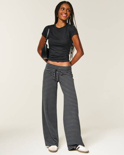 Knit Wide-Leg Pants