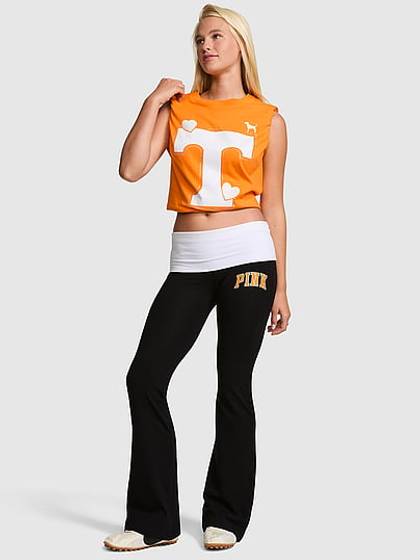 All-Day Cotton™ Bling Foldover Flare Leggings