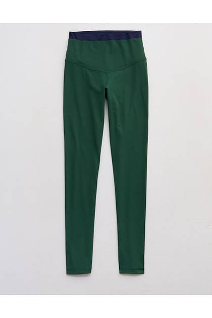 OFFLINE By Aerie Real Me XTRA High Waisted Layered Legging Rugged Green