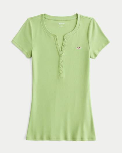 Short-Sleeve Icon Henley