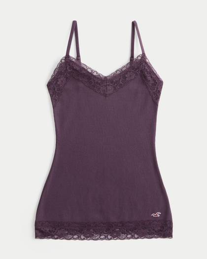 Lace Trim Layering Cami