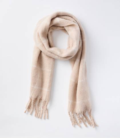 Loft Lou & Grey Fluffy Windowpane Scarf