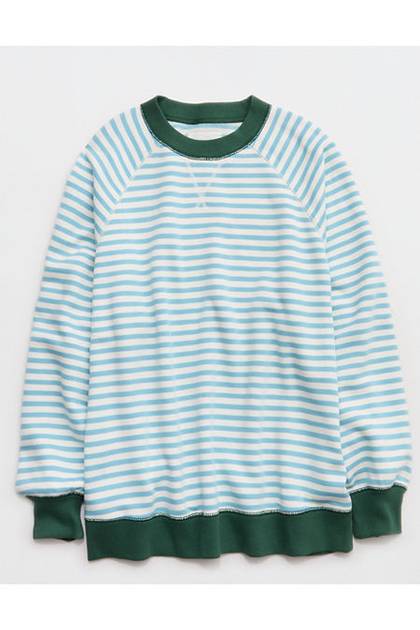 Aerie Go-To Boyfriend Sweatshirt Teal