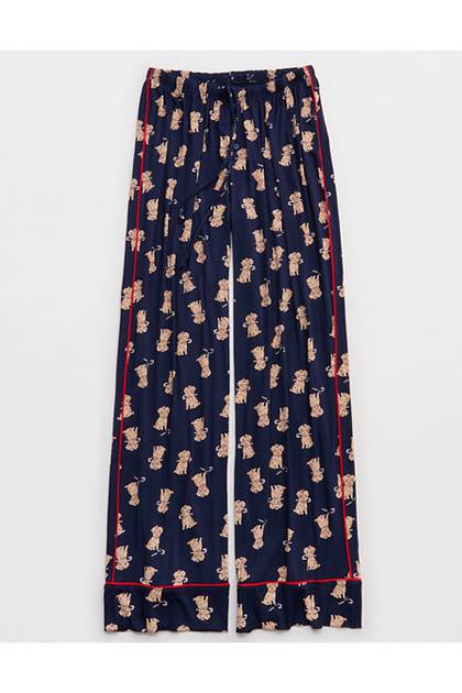 Aerie Real Soft® Piping PJ Pant Rich Navy