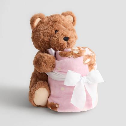 The Big One® Classic Teddy Bear Buddy & Throw Blanket