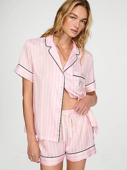 Signature Satin Short Pajama Set