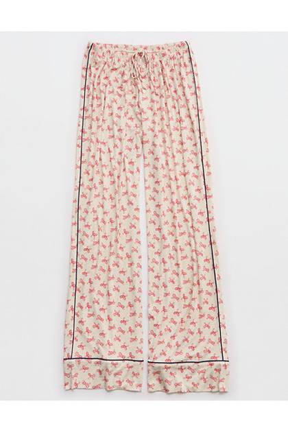 Aerie Real Soft® Piping PJ Pant Preppy Red
