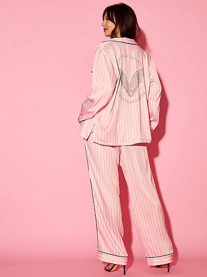 Signature Satin Long Pajama Set