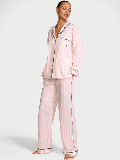 Signature Satin Los Angeles Long Pajama Set