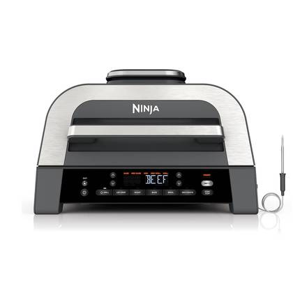 Ninja Foodi XL Indoor Grill and Air Fryer with Thermometer in Dark Grey/Stainless | DG551 | SharkNinja